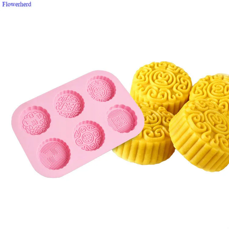 DIY Инструменты для выпечки 3D Круглый 6 полости силиконовые формы мыла пресс форма