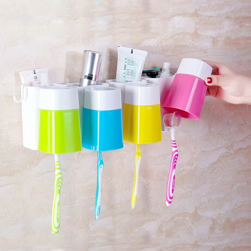 Держатель для зубных щёток и присоски чашка мытья | Дом сад