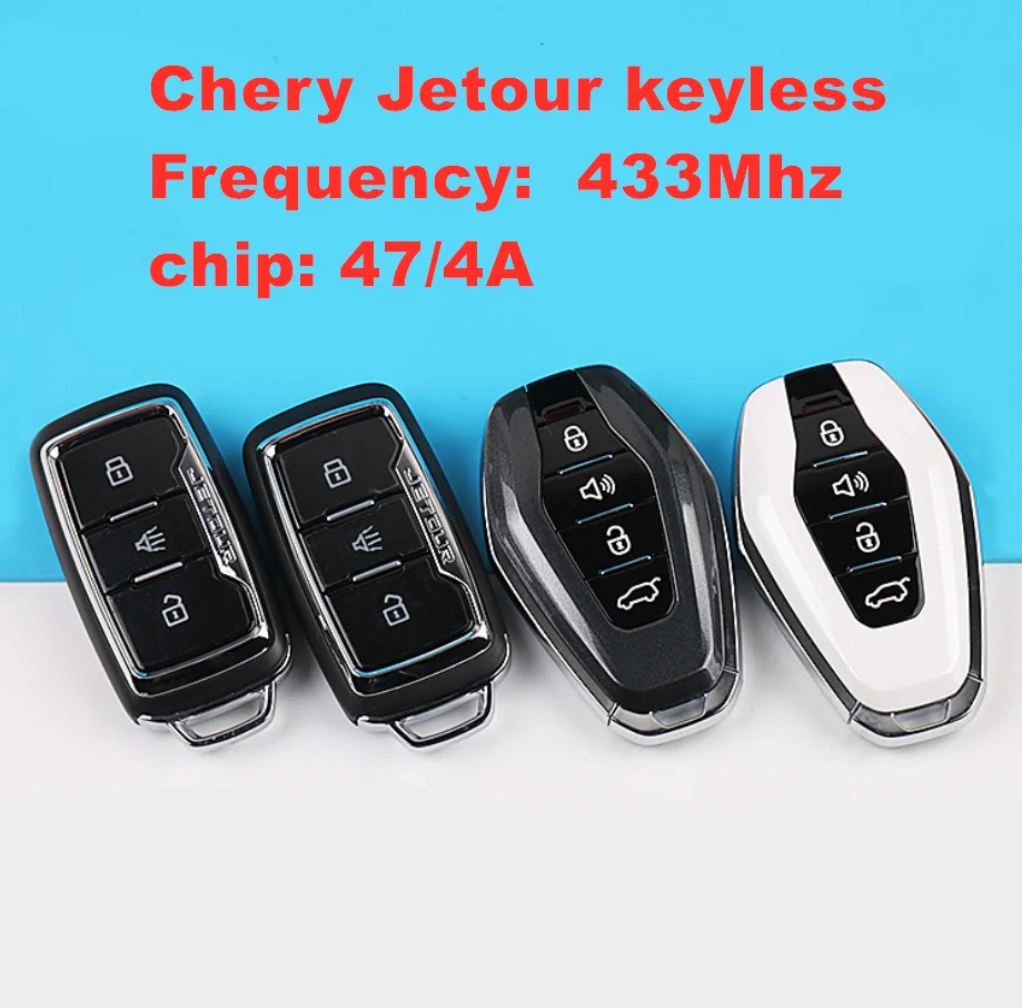 

For Chery Jetour X70 X70S X90 keyless smart key 433 Mhz chip 47/4A