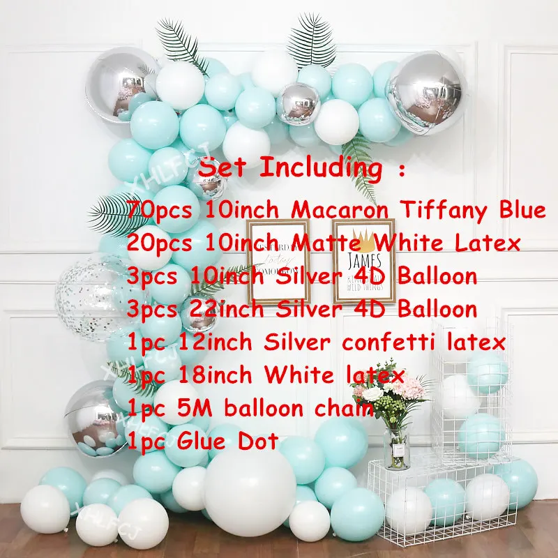 As the Picture Write 100 шт./компл. розового цвета белого золота шары арки гирлянды Baby Shower девичник День рождения фон хром балон отделка Globos - Цвет: As the Picture Write