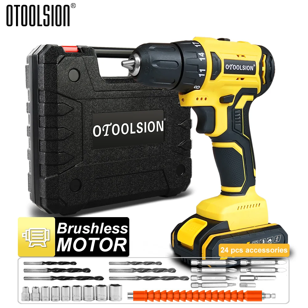 OTOOLSION 21 в бесщеточная электрическая дрель 45 нм электроинструменты