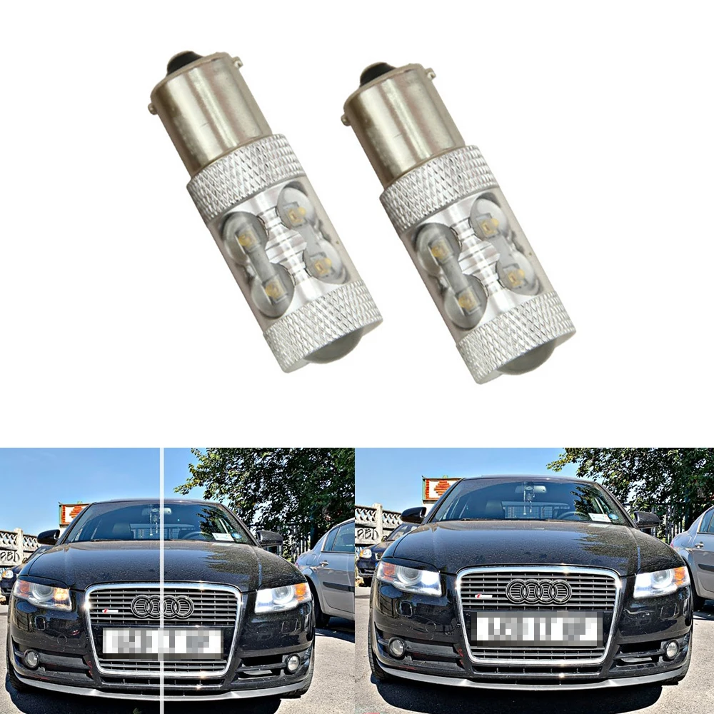 2 шт. светодиодный P21W BA15S 1156 DRL Для Audi A4 B7 седан (2007)|Сигнальная лампа| |