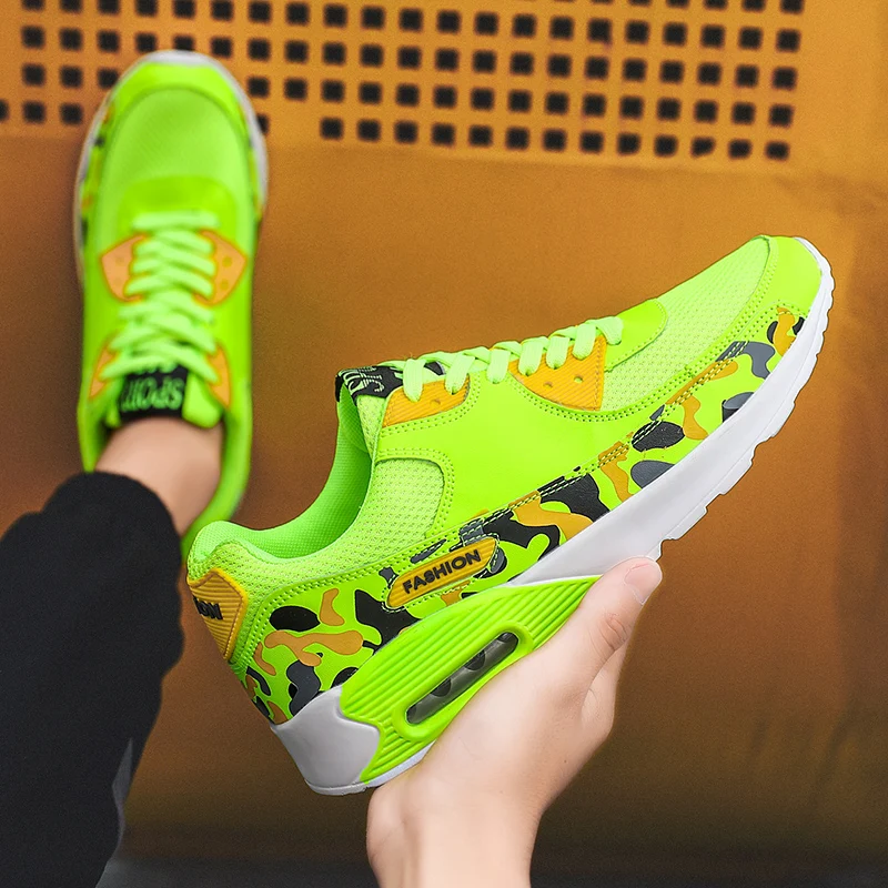

Men's Casual Shoes Fashion Lace-up Breathable Air Cushion Man Sneakers Outdoor Light Sport Walking Jogging Shoes Zapatillas