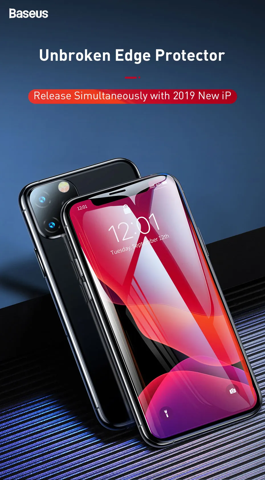 Baseus 0,23 мм Защитное стекло для iPhone 11 Pro Max Новое поступление полное покрытие закаленное стекло протектор экрана для iPhone 11