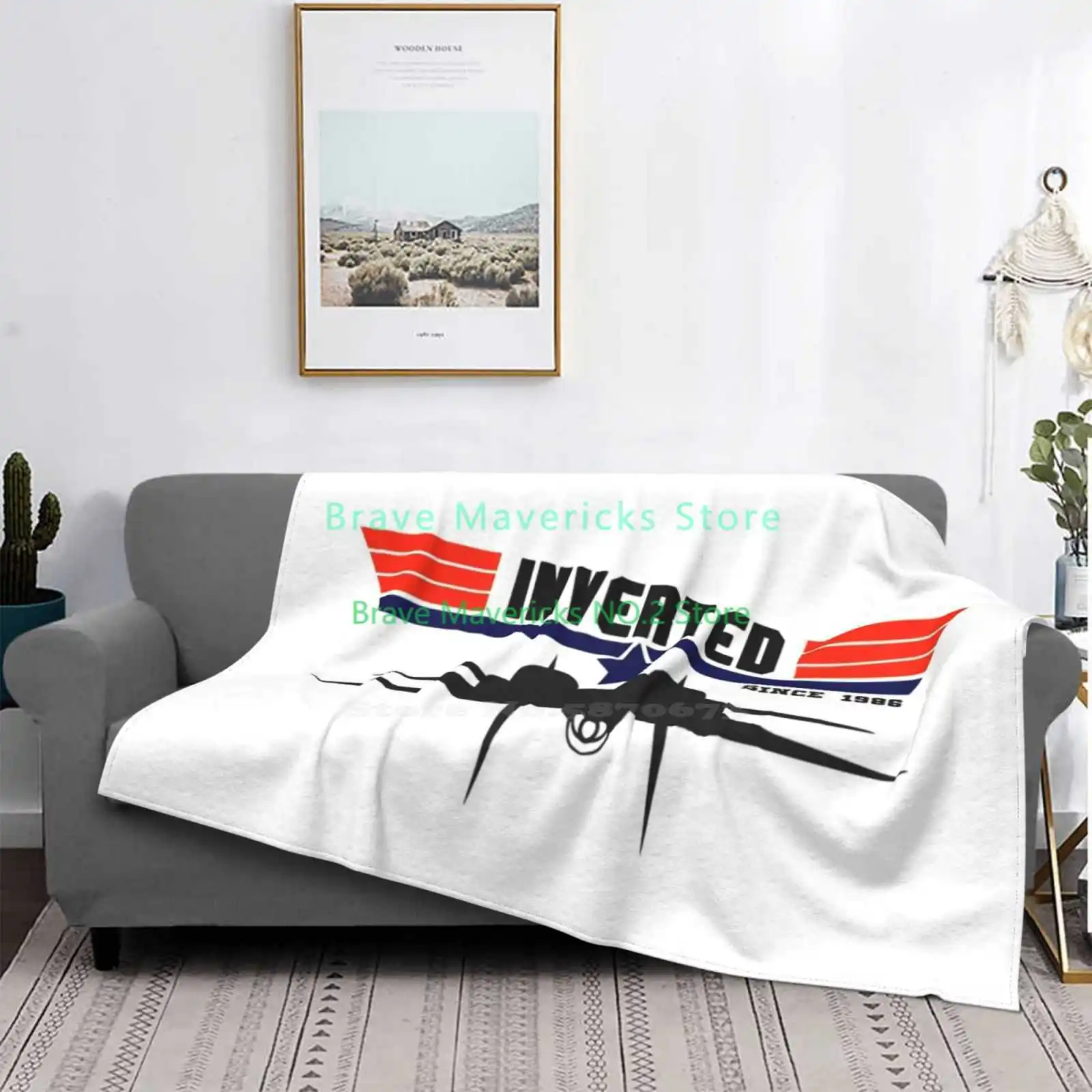 

Inverted Since 1986 F14 Tomcat New Selling Custom Print Flannel Soft Blanket F14 Tomcat 80S 80S Movies Because I Was Inverted