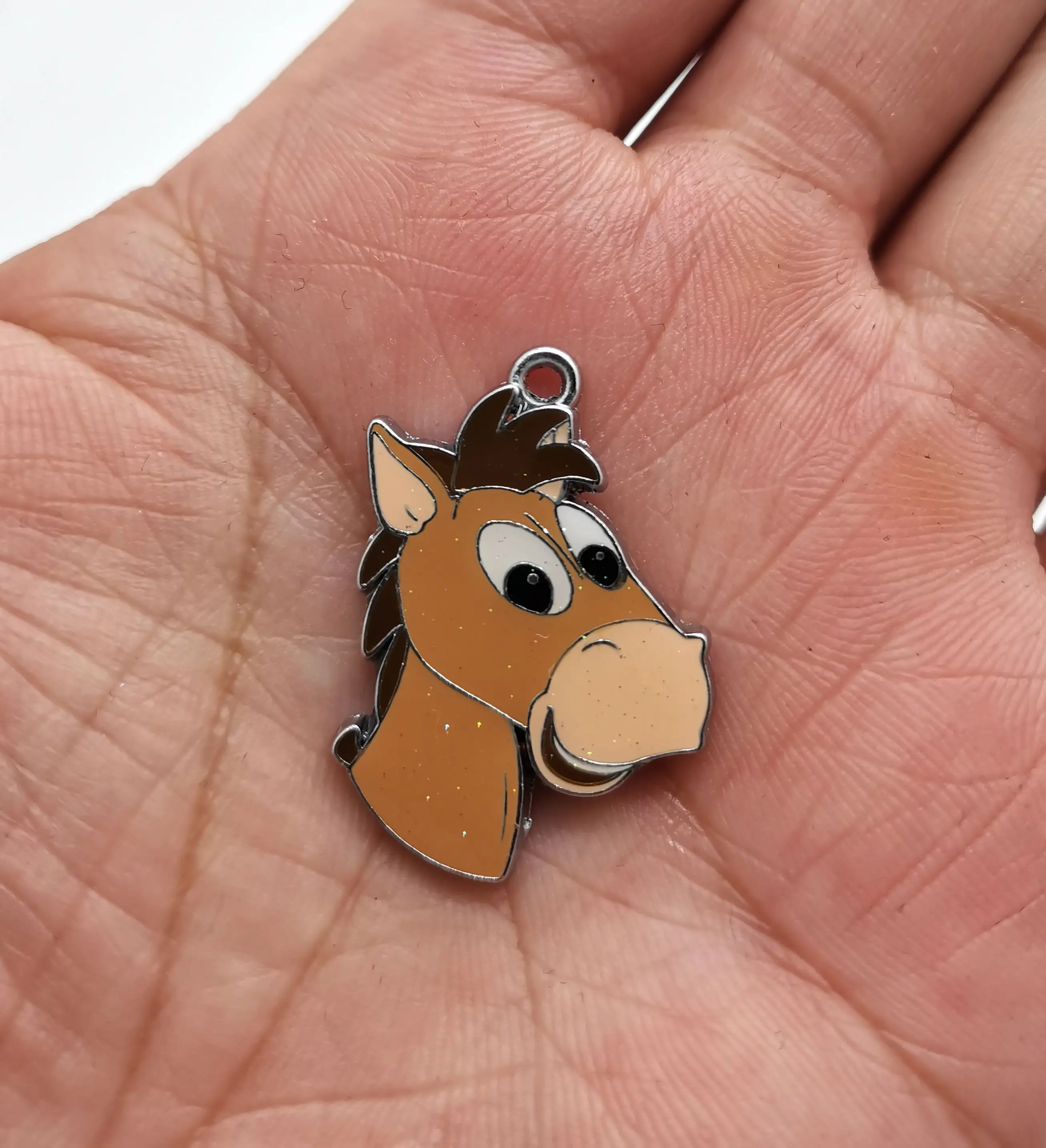 

new Cartoons 10 Pcs Donkey head pendants Metal Charms DIY Jewelry Making Pendants Gifts pendants