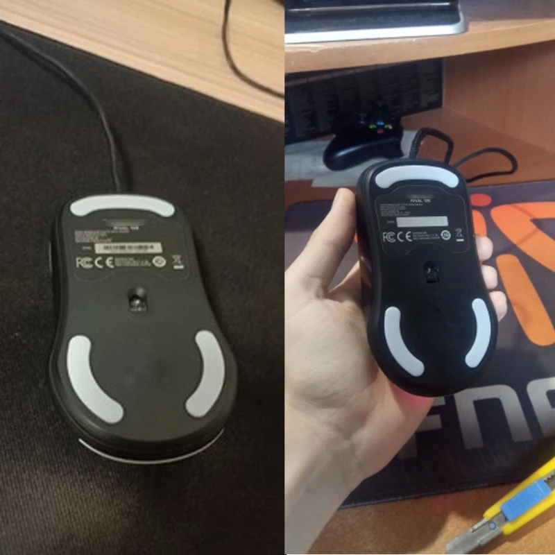 

2 Sets/pack Tiger Gaming Mouse Feet Mouse Skate ForSteelseries Rival 106 Mouse White Mouse Glides Curve Edge