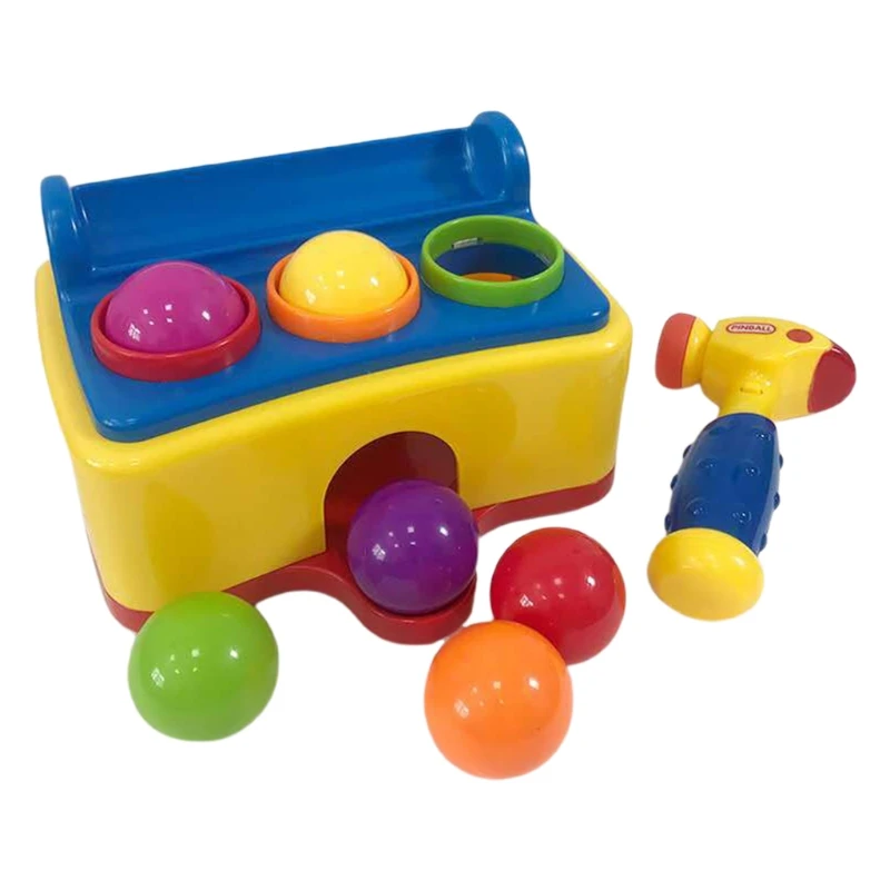 

Kids Hammer Table Ball Pounding Toy with Sound Effects Electric Music Children