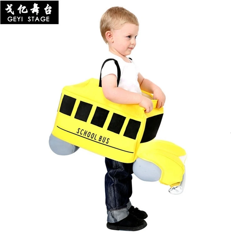 

it nouveau Costume adulte enfants jaune autobus scolaire bébé partie rôle Cosplay Costumes pour hommes femmes dessin