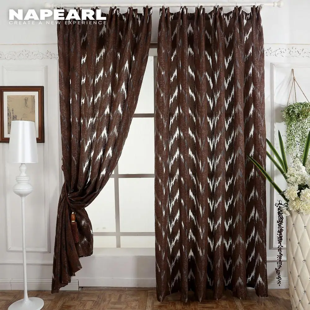 Жаккардовые шторы NAPEARL с геометрическим узором роскошный причудливый для
