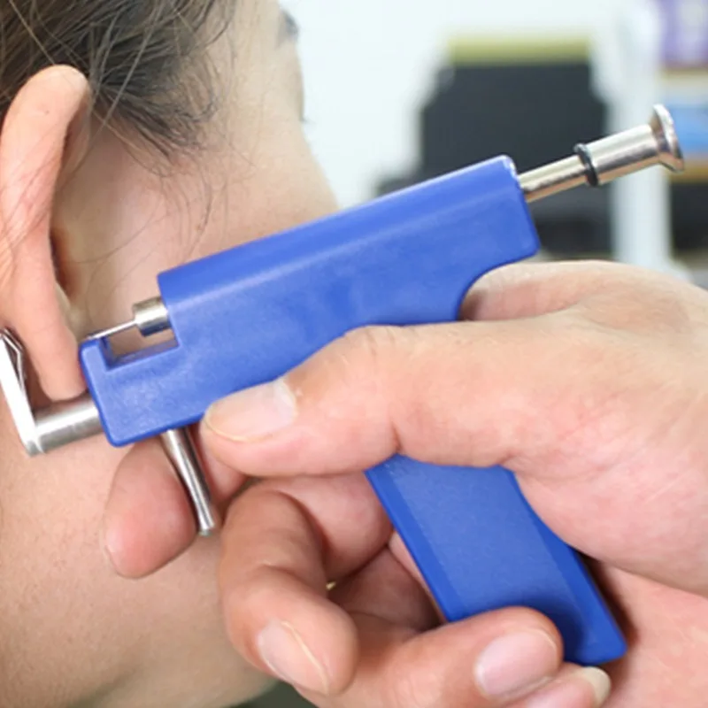 

Ear Nose Body Navel Piercing Gun With Ears Studs Tools Disposable Sterile Ear Piercing Tool Kit with 98pcs Ear Studs Jewelry