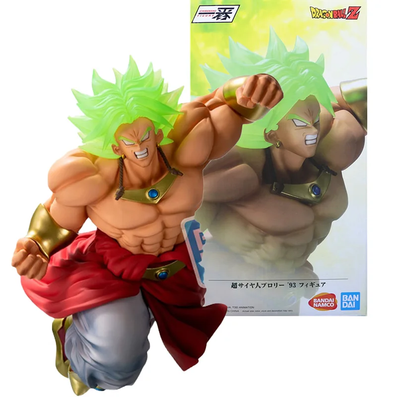 

BANDAI DRAGON BALL Z Broli Three Combat Changes In different Periods Action Figure Collection Model Anime Super Saiyan For Kids