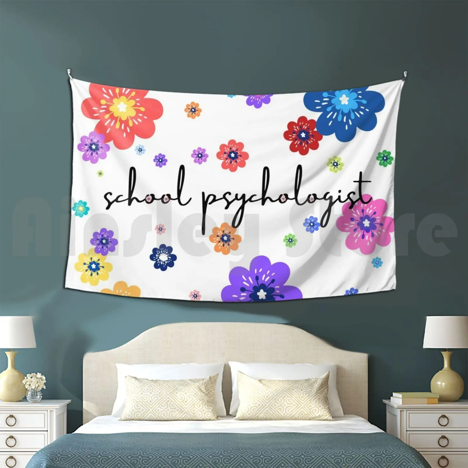 Цветной гобелен школьный психолог гостиная спальня школа психология