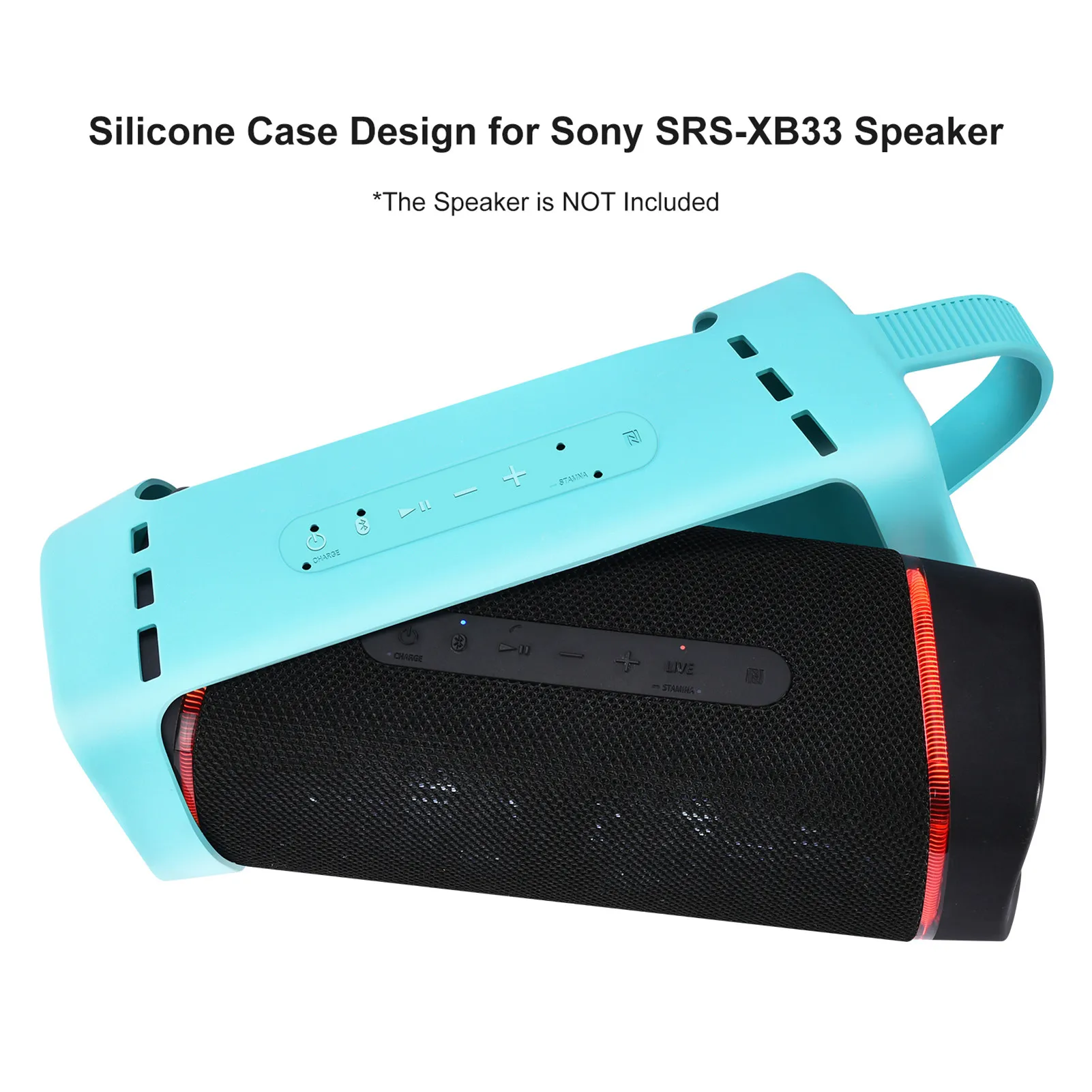 

Outdoor Travel Carrying Case For SRS-XB33 EXTRA BASS Wireless Speaker Silicone Shockproof Protective Cover Skin Bumper Shell