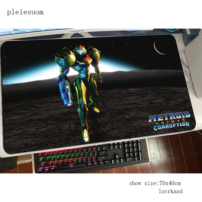 Красивый коврик для мыши metroid 800x400x3 мм лучший игровой персонализированный