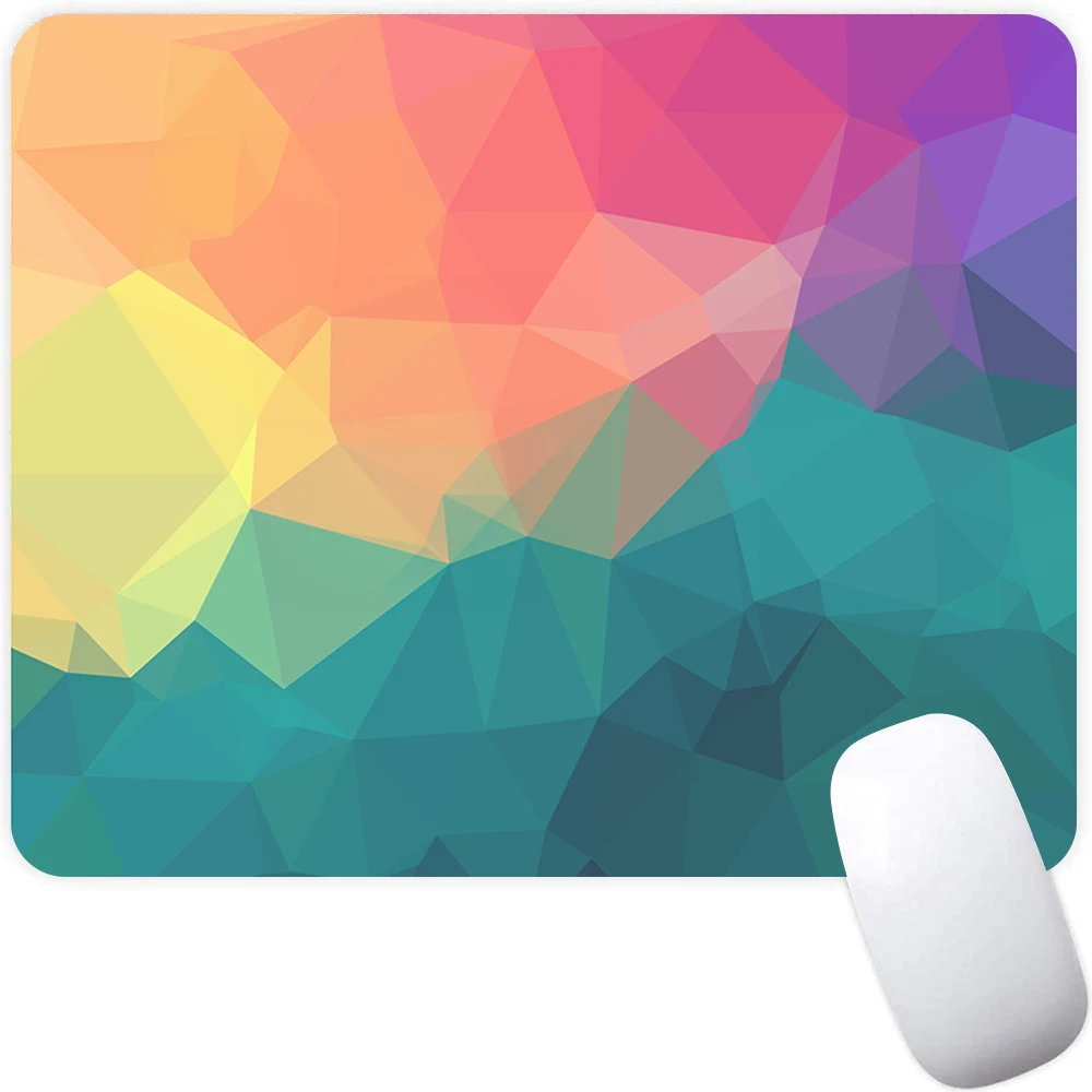 

Small Gaming Mouse Pad Computer Mousepad Gamer Mouse Mat Laptop Mausepad Vintage Geometric Design Carpet Keyboard Mat Desk Pad