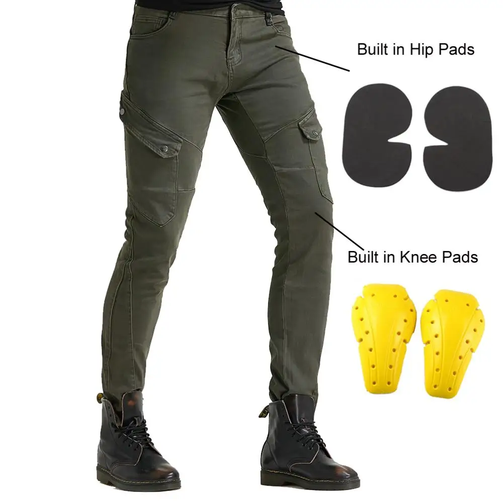 2020 мужские и женские мотоциклетные джинсы для езды 4 X CE Armor наколенники гонок