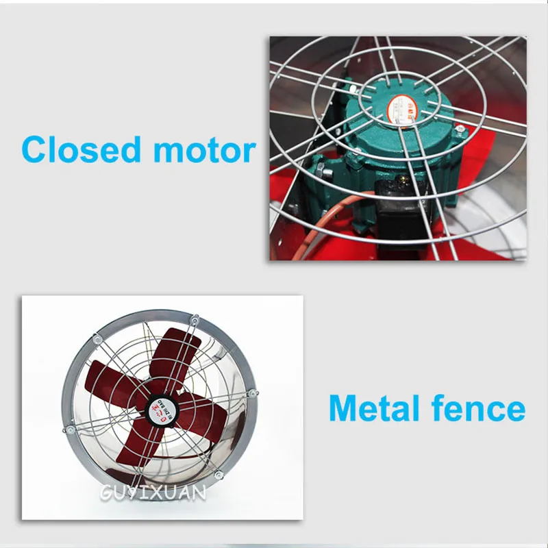 Multifunctional exhaust fan industrial kitchen shopping mall blower silent bathroom ventilation [16 inch] | Инструменты