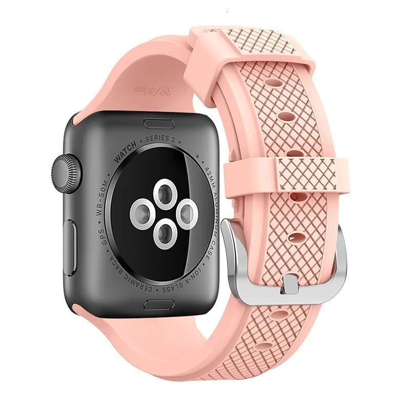 Мягкий силиконовый ремешок для Apple Watch серии 4 3 iwatch полосы 42 мм 38 44 мм 40 мм ремень браслет умные часы аксессуары петля