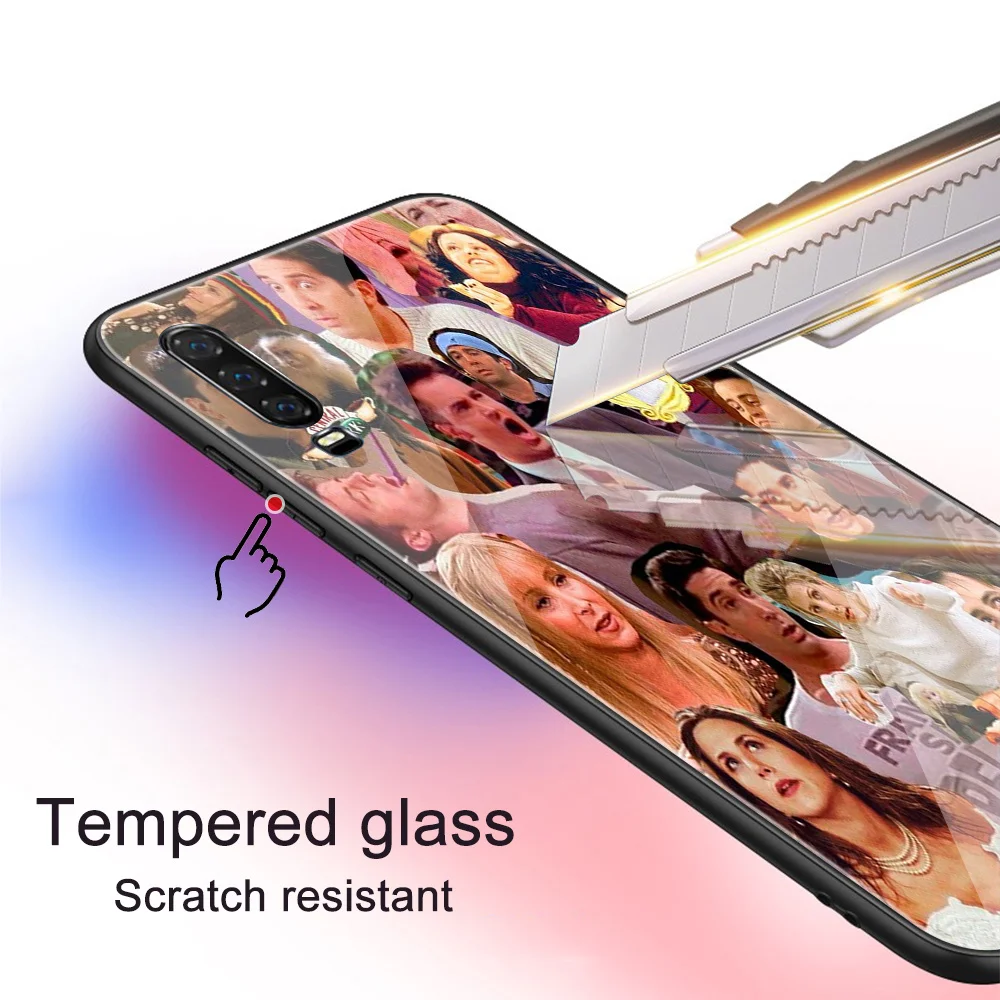 

Friends Case for Huawei P30 P20 P40 Lite Pro P Smart Plus 2019 Honor 30 20 10 Pro Mate 40 30 20 Lite Pro Glass Phone Cases Funda