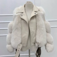 new winter imitation fox fur coat for women locomotive style loose and thin coat faux fox fur coats women fashion luxury outwear