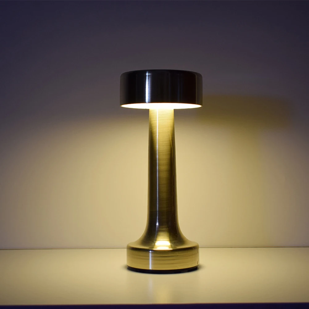 

Барная настольная лампа в стиле ретро, светодиодный ночсветильник с зарядкой от USB и сенсорным датчиком, беспроводная прикроватная лампа дл...