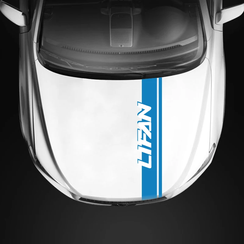 Автомобильные наклейки s для Lifan Solano X60 крышка капота виниловая пленка Длинные