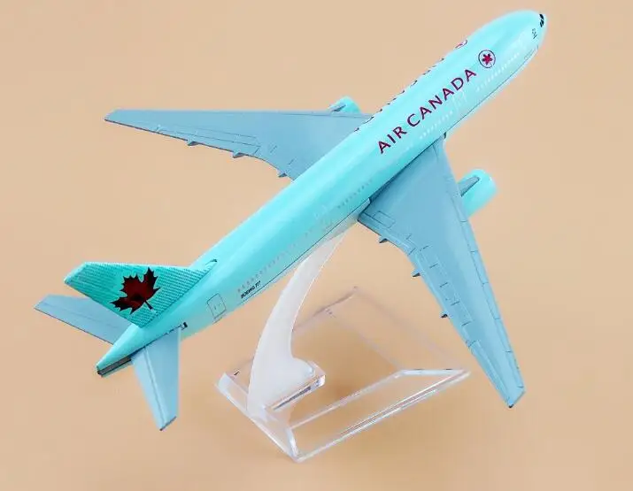 Горячая продажа 16 см модель самолета Boeing 777Air Канада самолет B777 металлическая для