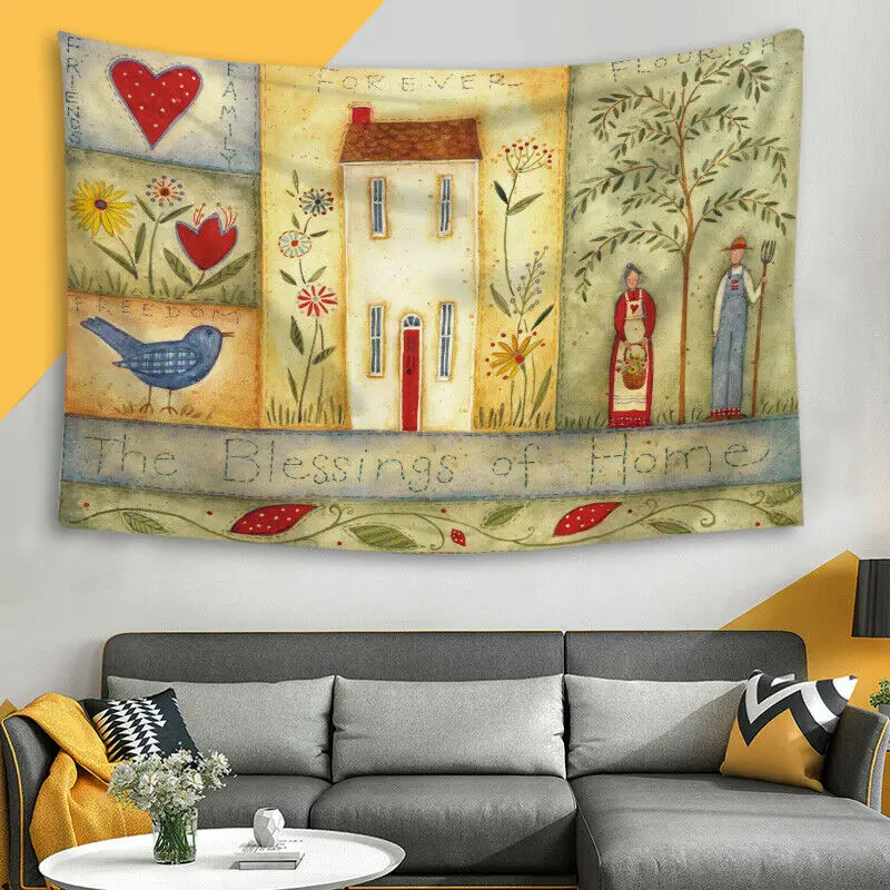 Рождество гобелены и лунной фазой гобелен настенный одеяла в готическом стиле