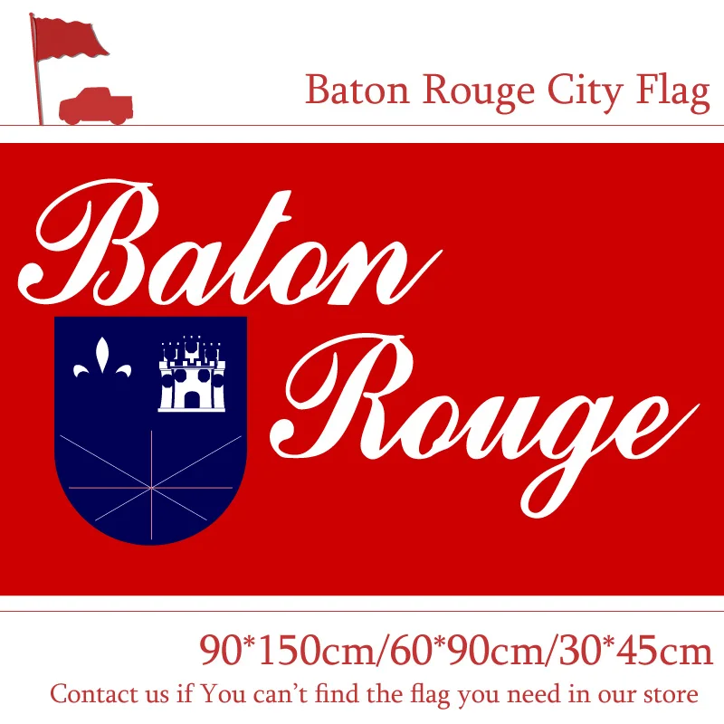 2 шт. флаг Baton Rouge 60*90 см 90*150 городской 30*45 Автомобильный 3x5ft полиэстер 100d | Дом и сад