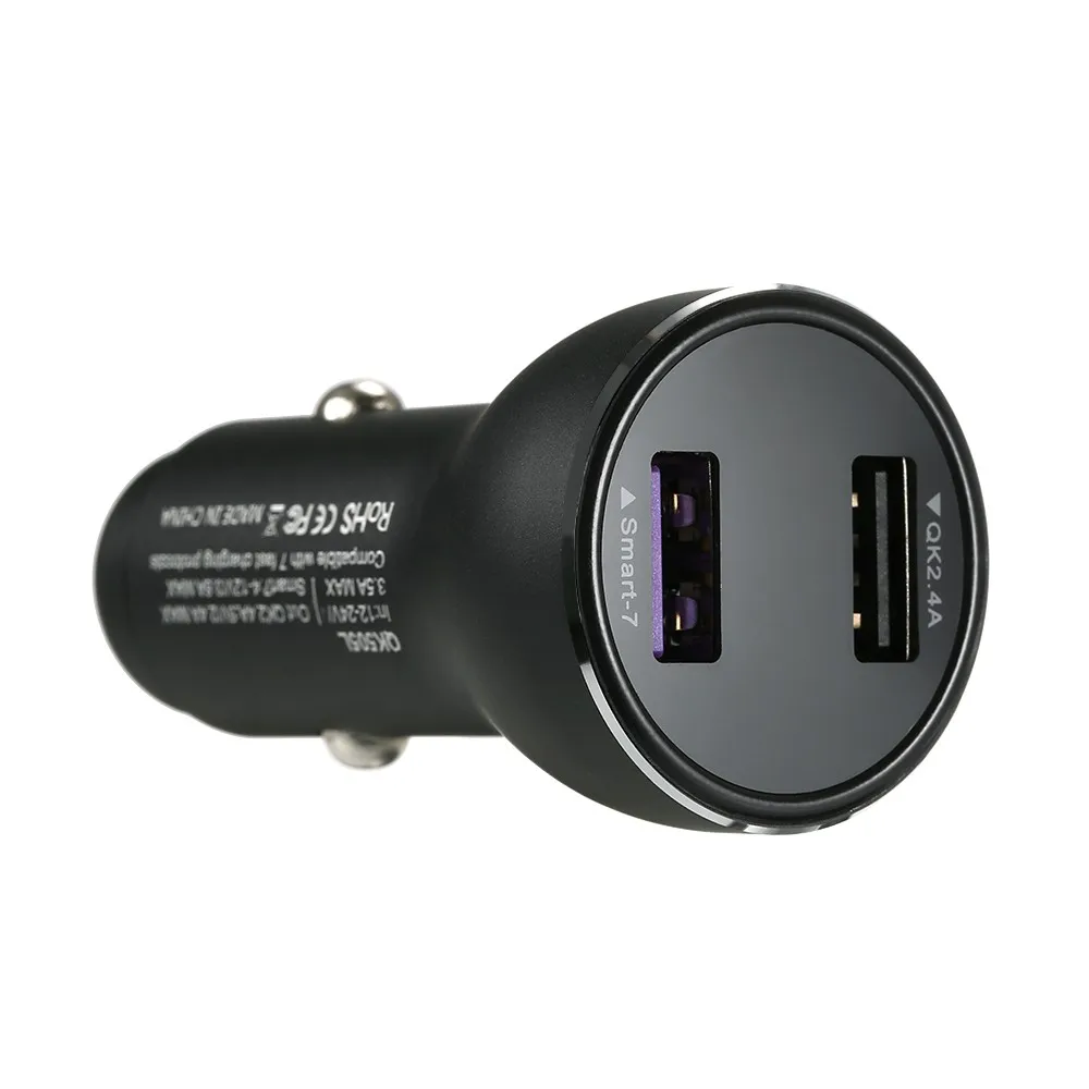 2 порта Переходник USB для зарядки в машине QC 3 0 Быстрая быстрая зарядка IPhone Android