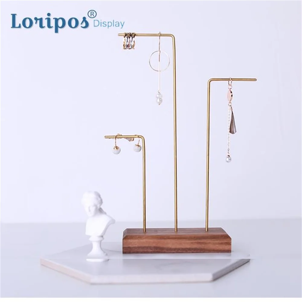 Подставка для демонстрации ожерелья и серег черный орех | Дом сад