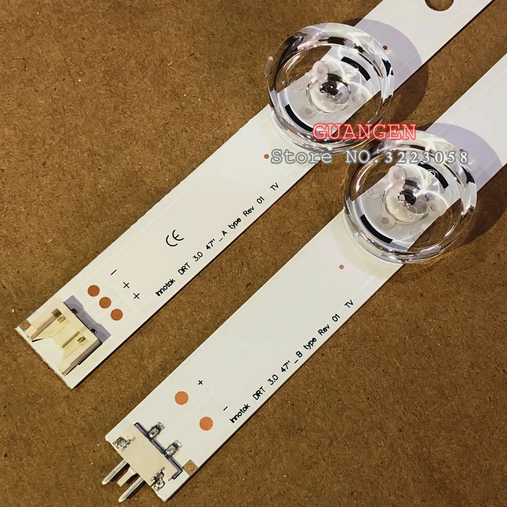 5 наборов = 40 светодиодный т. светодиодных лент для подсветки телевизора LG 47