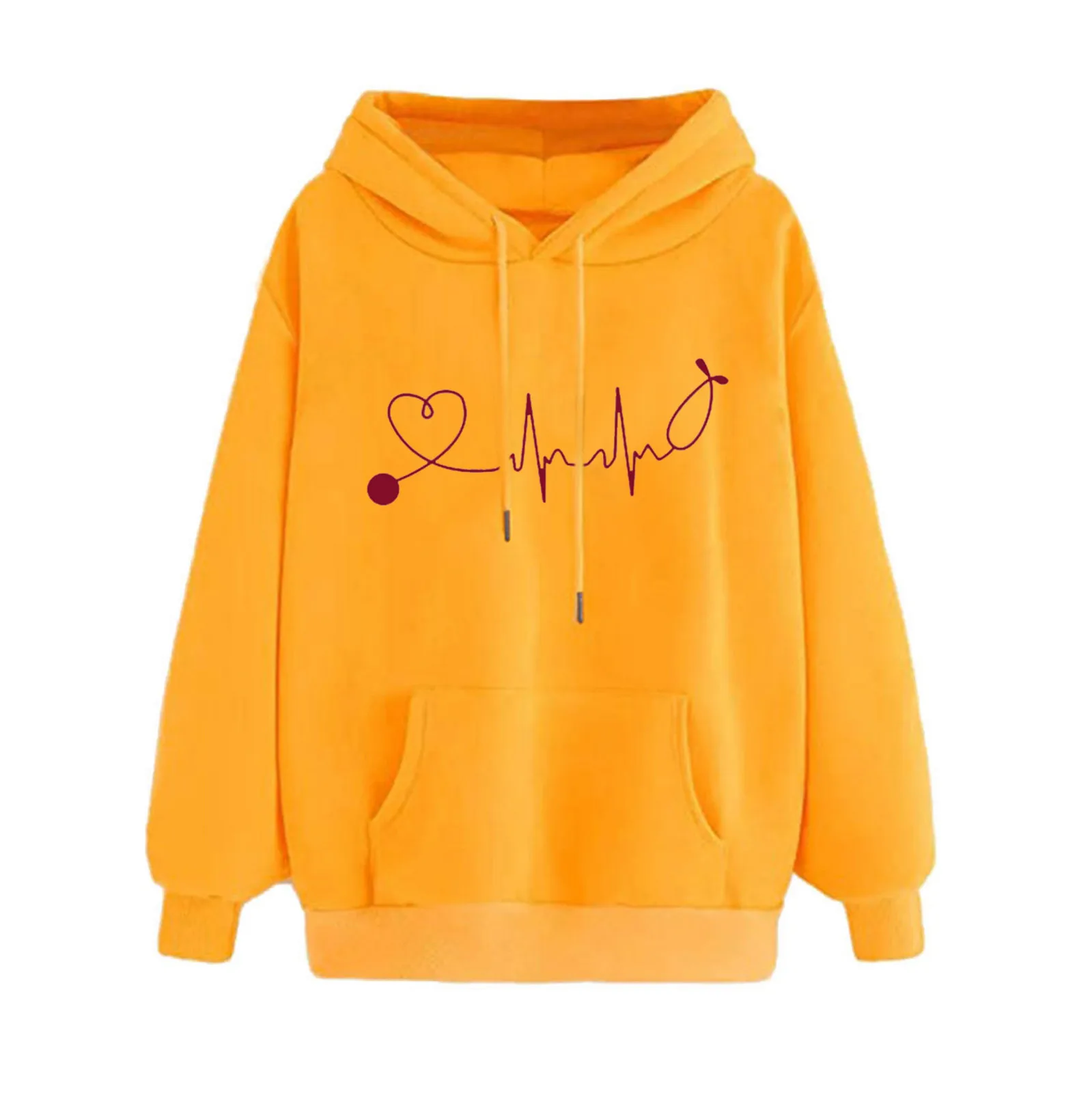 

Women's Hoodies Autumn Winter Hoodie Sweatshirt Pullover Tops Long Sleeved Comfortable baby clothes