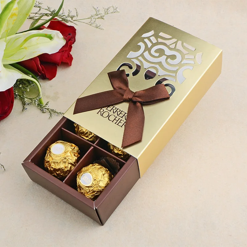 20/50 штук FERRERO ROCHER коробки свадебные сувениры милые подарки сумки вечерние