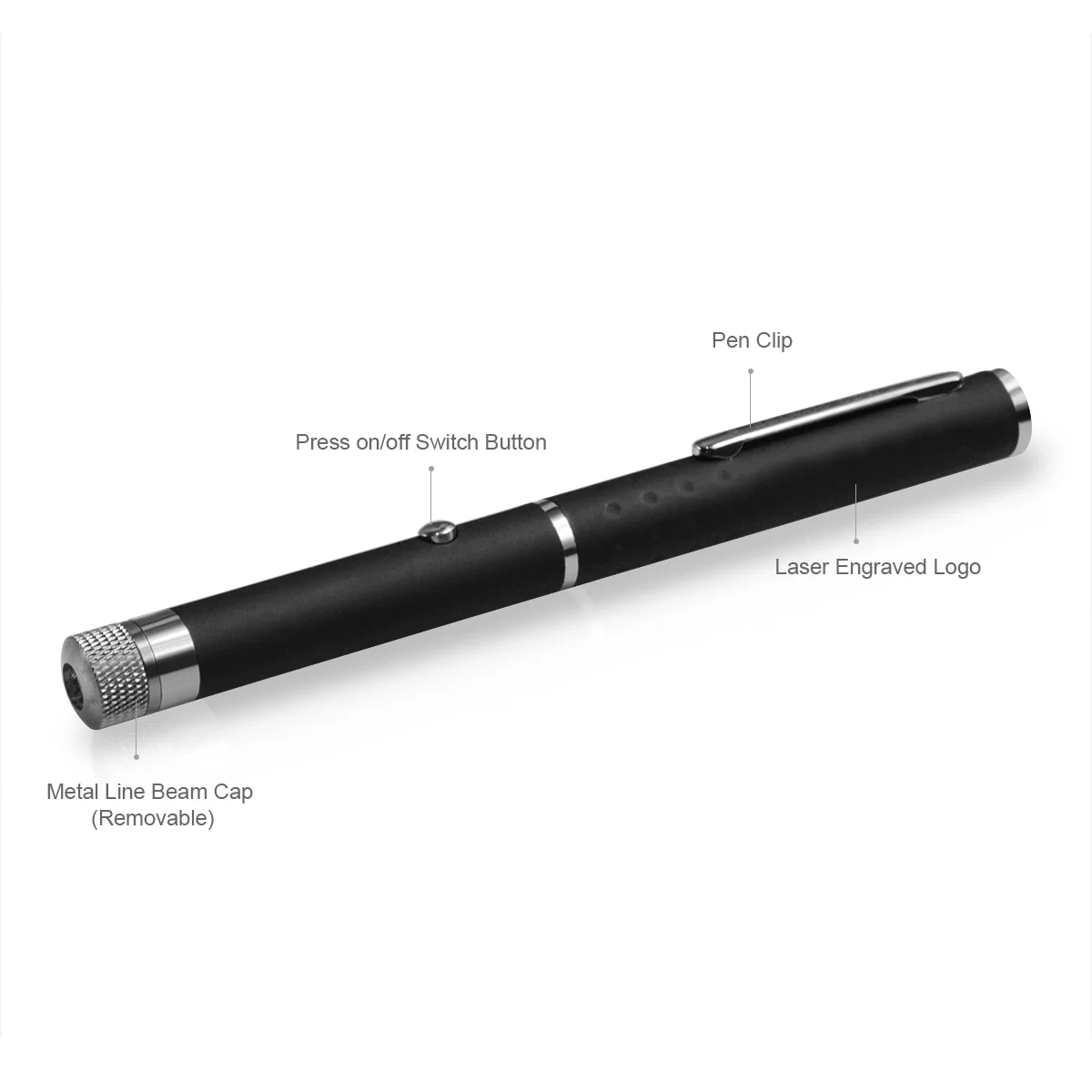 CWLASER 2-в-1 650nm зеленый луч красная лазерная указка Pen (черный) | Лампы и освещение