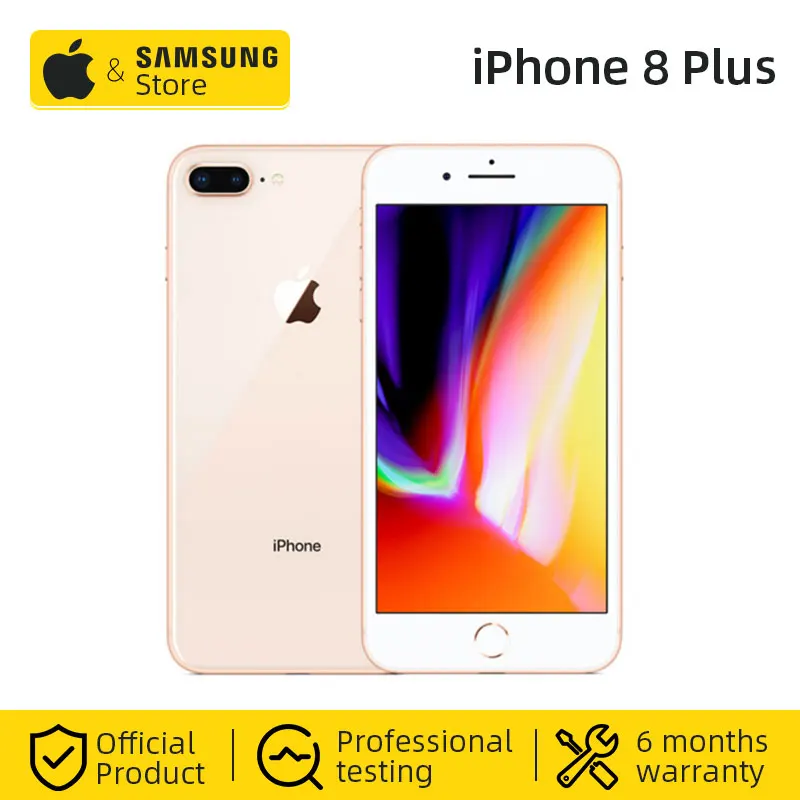 Мобильный телефон Apple iphone 8 Plus с шестиядерным процессором iOS 256 Гб ПЗУ 5,5 дюйма 12MP с отпечатком пальца LTE