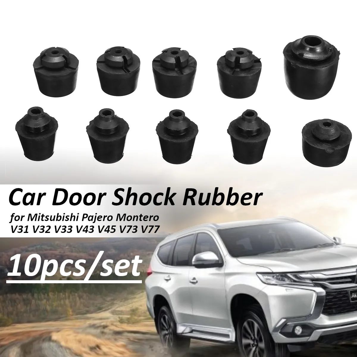 10 шт. амортизаторы для бампера автомобиля Mitsubishi Pajero Montero V31 V32 V33 V43 V45 V73 V70|Панели и