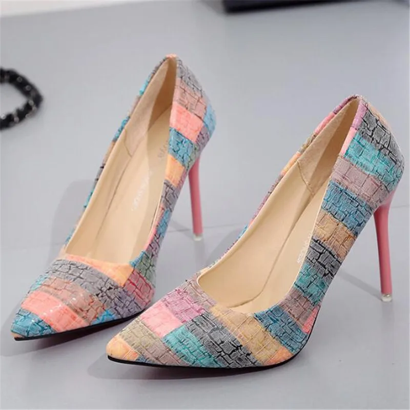 Женские туфли-лодочки на высоком каблуке с острым носком | Обувь