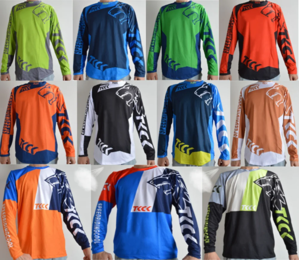 TKCK 2021 equipo moto fox mtb camiseta de крест горный велосипед DH BMX зимний костюм длинный рукав