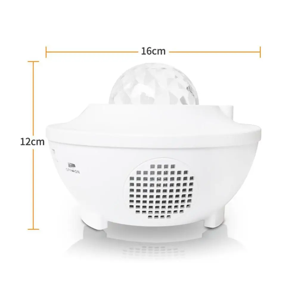 

USB LED Star Night Light Music Starry Water Wave LED Projector Light Bluetooth Projector Sound-Activated Projector Light Decor