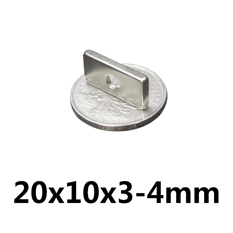 20/50/100/200 шт. Блок 20x10x3 4 мощный магнит мм отверстие большой лист 20*10*3