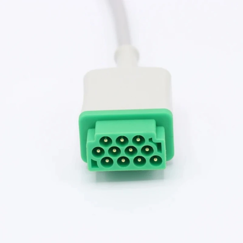 

GE Marquette Compatible ECG Cable 5 Leadwires IEC Snaps 11 Pins Connector