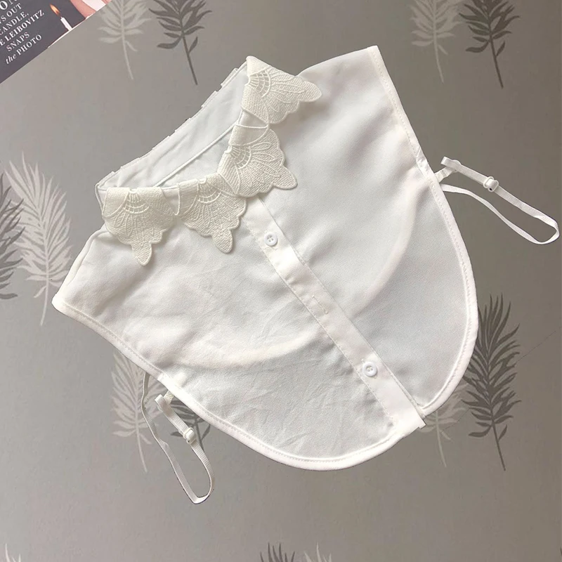 

Женский съемный ложный воротник, женская белая, черная рубашка, ложный воротник, платье, свитер, искусственный воротник, винтажное украшени...