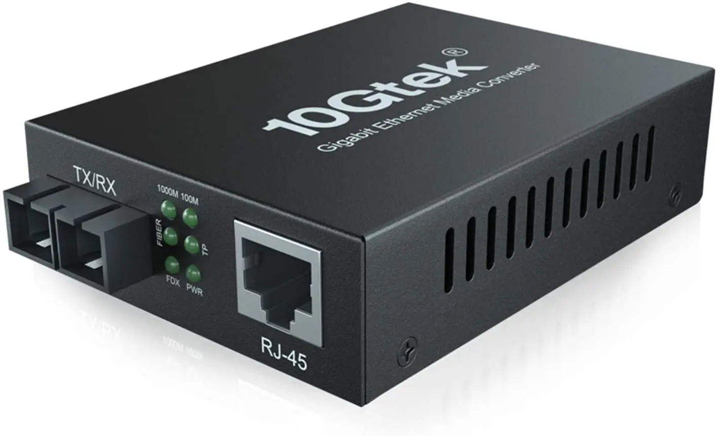 Gigabit Ethernet Media Converter, Dual SC Fiber Connector, multimode, 1310-nm, up to 2km，pack of 2
