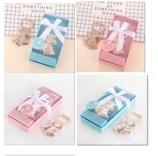 Золотой Рождественский колокольчик открывалка для бутылок в синей розовой