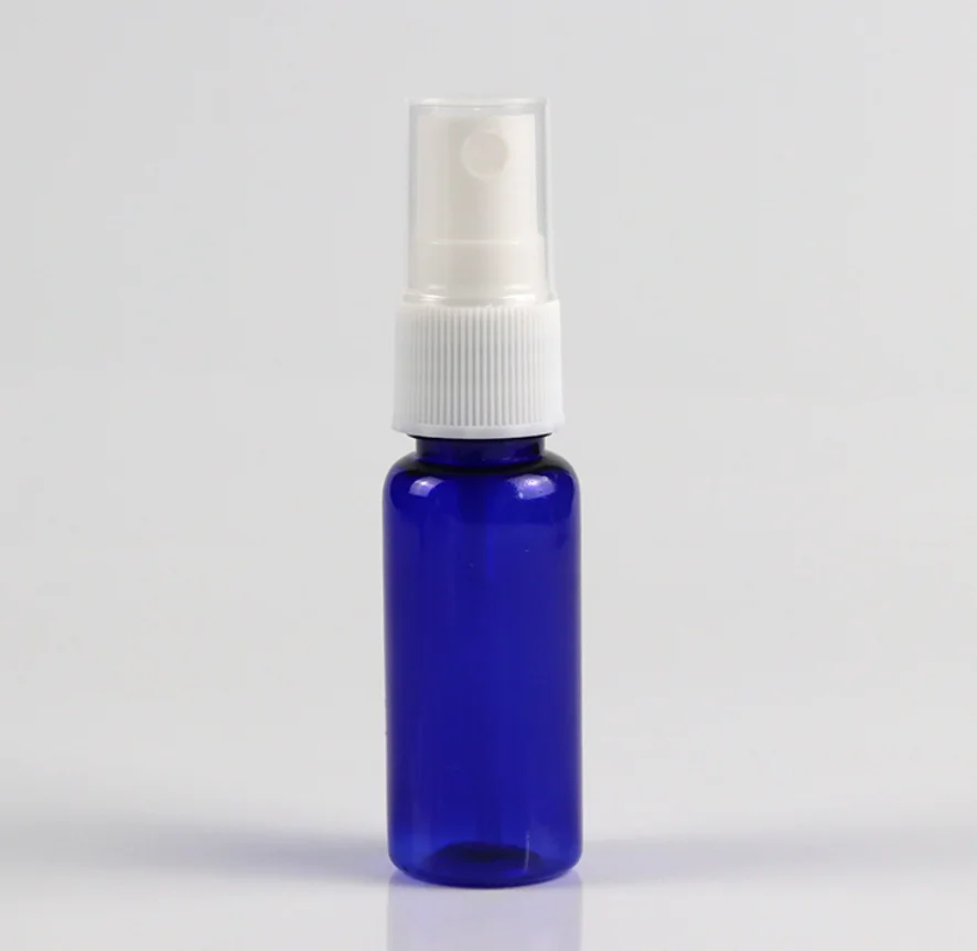 100 шт./лот синие многоразовые флаконы дорожный пластиковый распылитель для духов