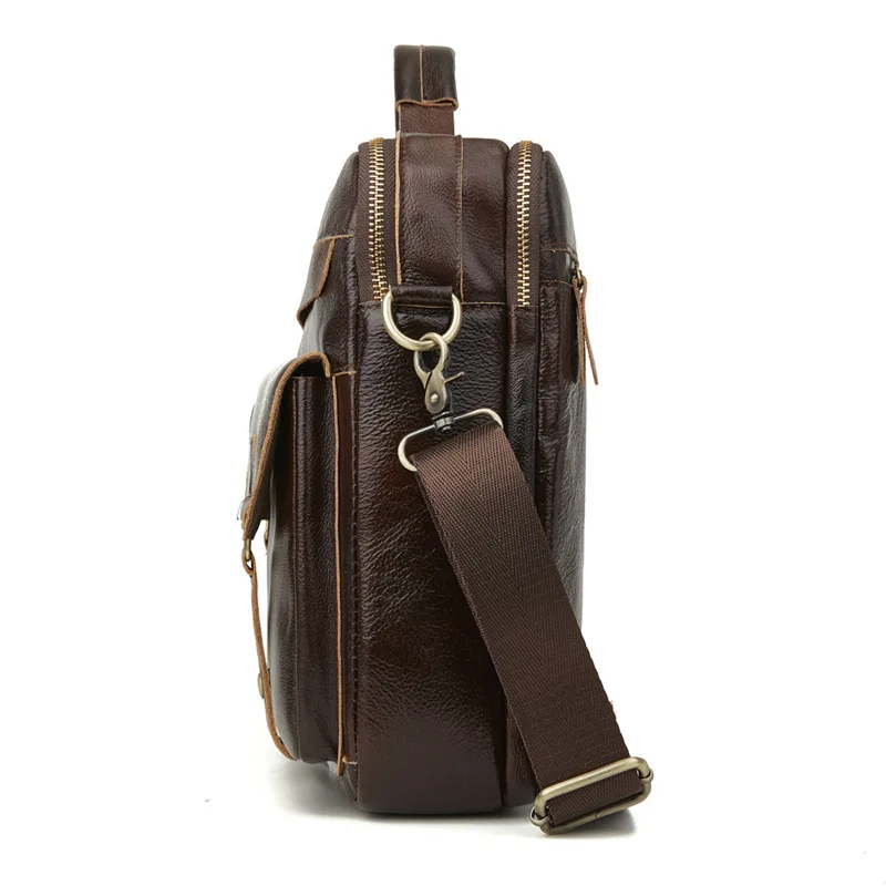 Мужской портфель из натуральной воловьей кожи деловая сумка для документов