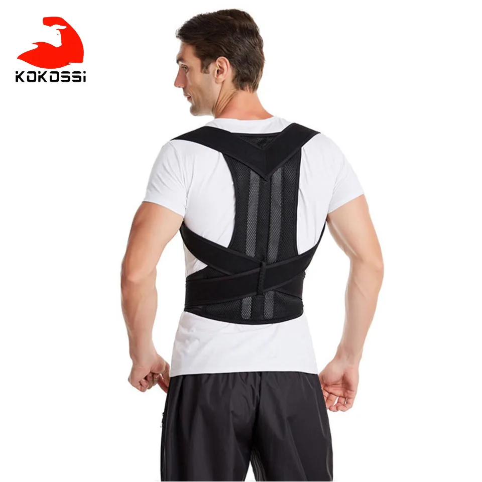 Корректор осанки KoKossi регулируемая поддержка плеч и спины Улучшение поясницы при