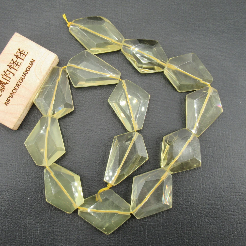 APDGG натуральный Лимон Кварц свобода граненый желтый кристалл драгоценные камни